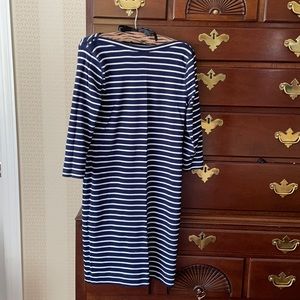 Nautical style knit dress